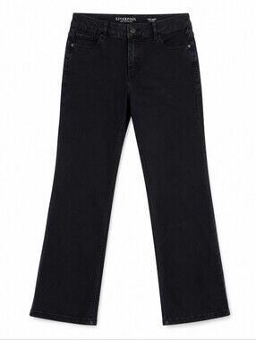 Liverpool Sadie's Straight Black Jeans Women's 6 Petite Stretch